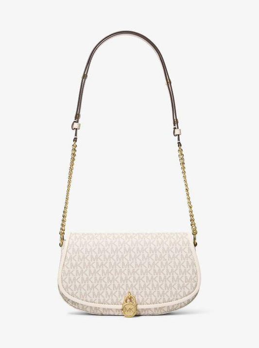 Mila Medium Signature Logo Messenger Bag