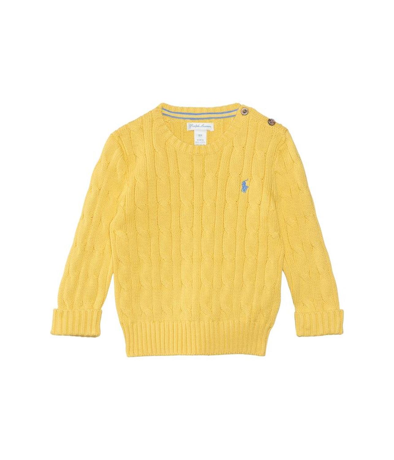 Cable-Knit Cotton Sweater (Infant)
