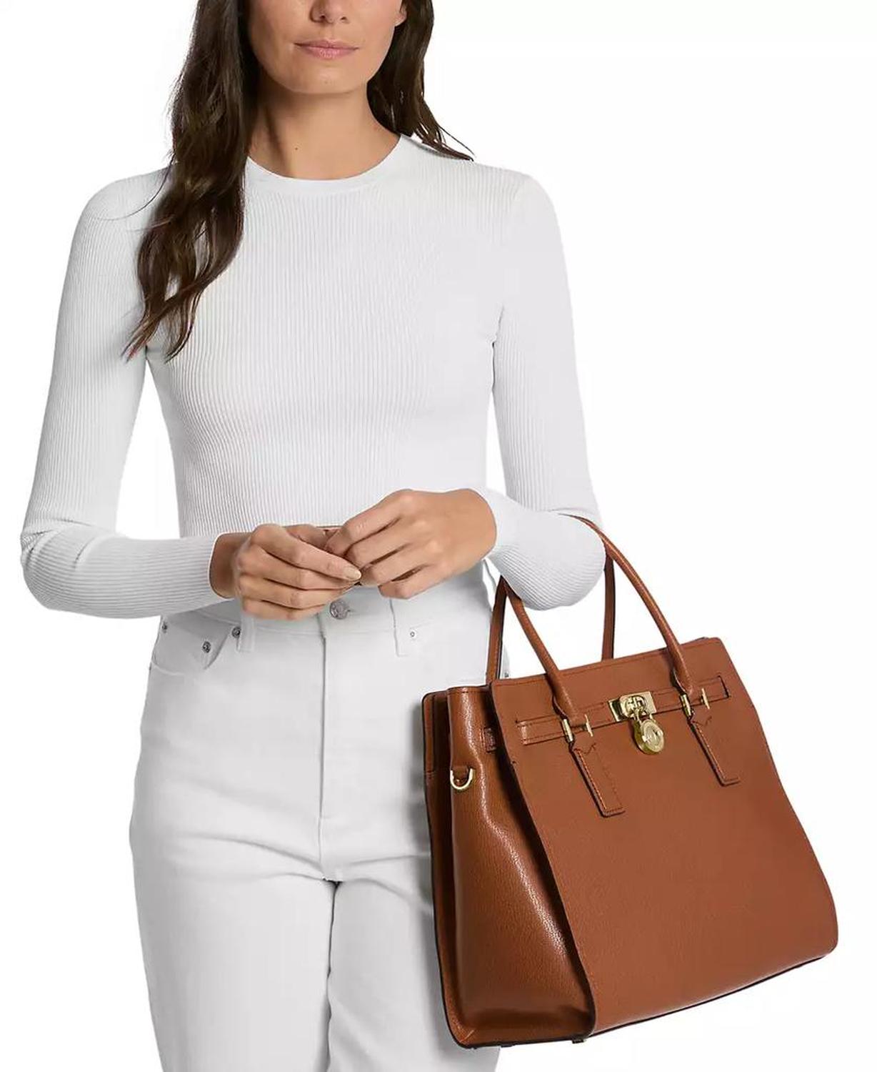 Hamilton Moderne Large Leather Satchel