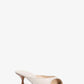 Arianna Crocodile Embossed Leather Mule