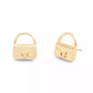 Gold Signature Handbag Stud Earrings