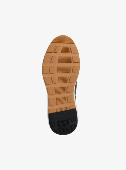 Trevor Leather and Corded Twill Trainer