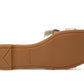 Duo Metallic Leather Slide Sandal