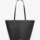 Flora Large Signature Logo and Leather Tote Bag