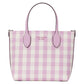 Bleecker Gingham Printed PVC Small Crossbody Tote