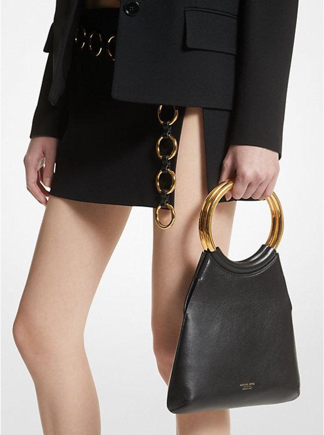 Ursula Small Leather Ring Tote Bag