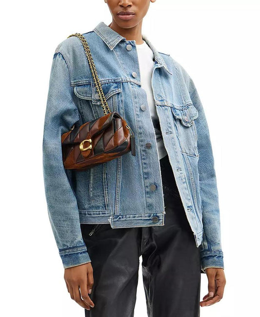 Quilted Tabby Small Patchwork Leather Shoulder Bag 20