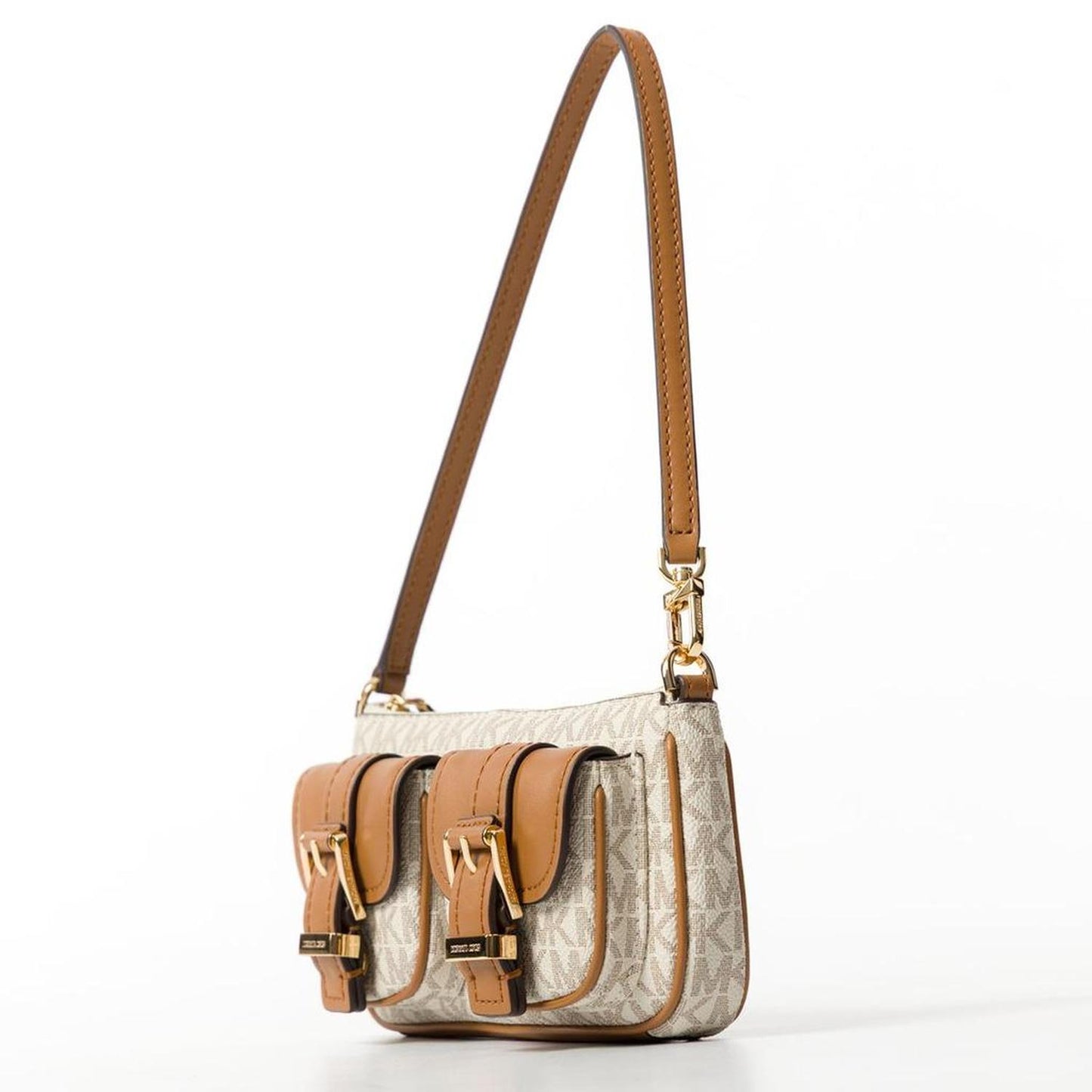 Michael Michael Kors Zoe Small Signature Logo Pochette Bag