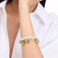 Gold-Tone Bead & Stone Garden Charm Bracelet
