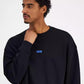 Men's Naviu Relaxed Fit Long Sleeve Crewneck Logo Sweatshirt