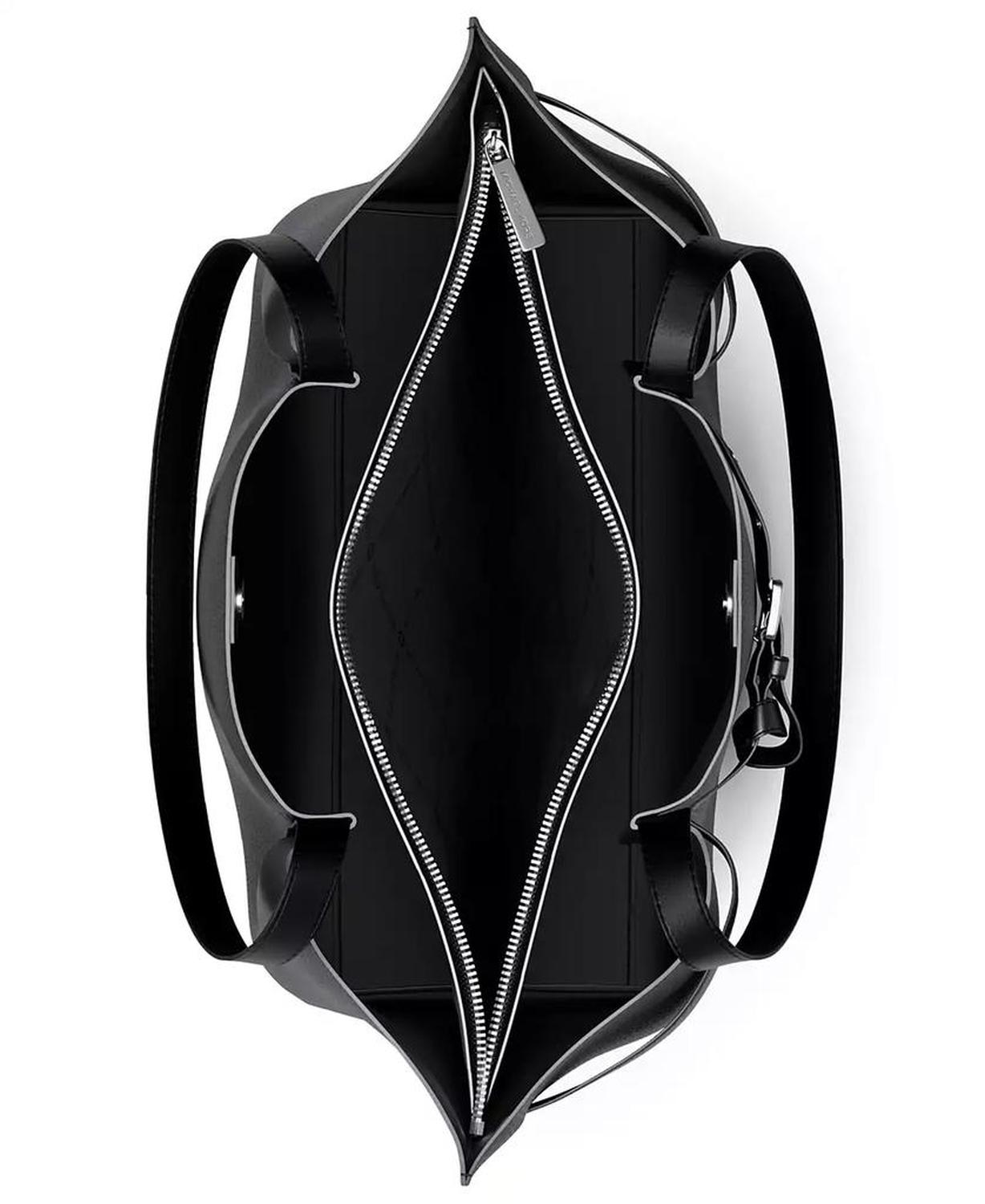 Emilia Extra Large East West Center Zip Tote Bag