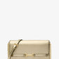 Carson Large Metallic Pebbled Leather Convertible Crossbody Bag
