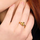 Gold-Tone Double Knot Accent Ring