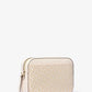 Jet Set Large Metallic Logo Jacquard Crossbody Bag
