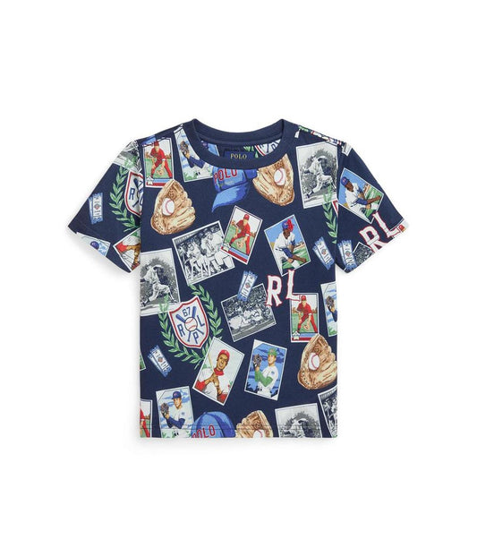 Baseball-Print Cotton Jersey Tee (Toddler/Little Kid)