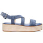 MICHAEL Lynn Leather Buckled Espadrille Sandals