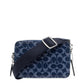 Coach Charter 19 Monogrammed Denim Shoulder Bag