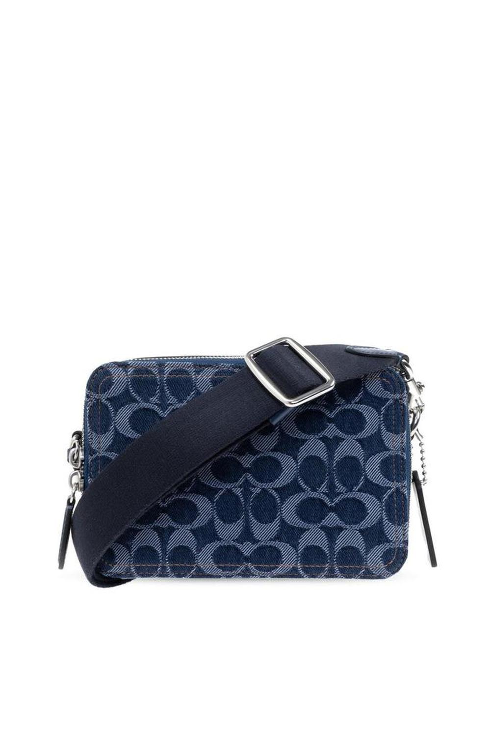 Coach Charter 19 Monogrammed Denim Shoulder Bag