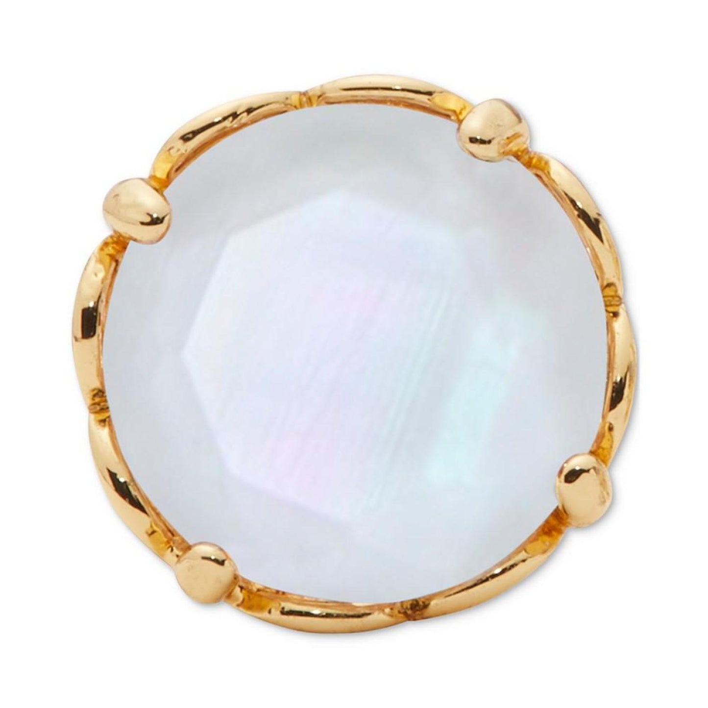 Gold-Tone Color Cubic Zirconia Stud Earrings