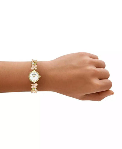 Women's Monroe Three-Hand Gold-Tone Stainless Steel Watch, 20mm