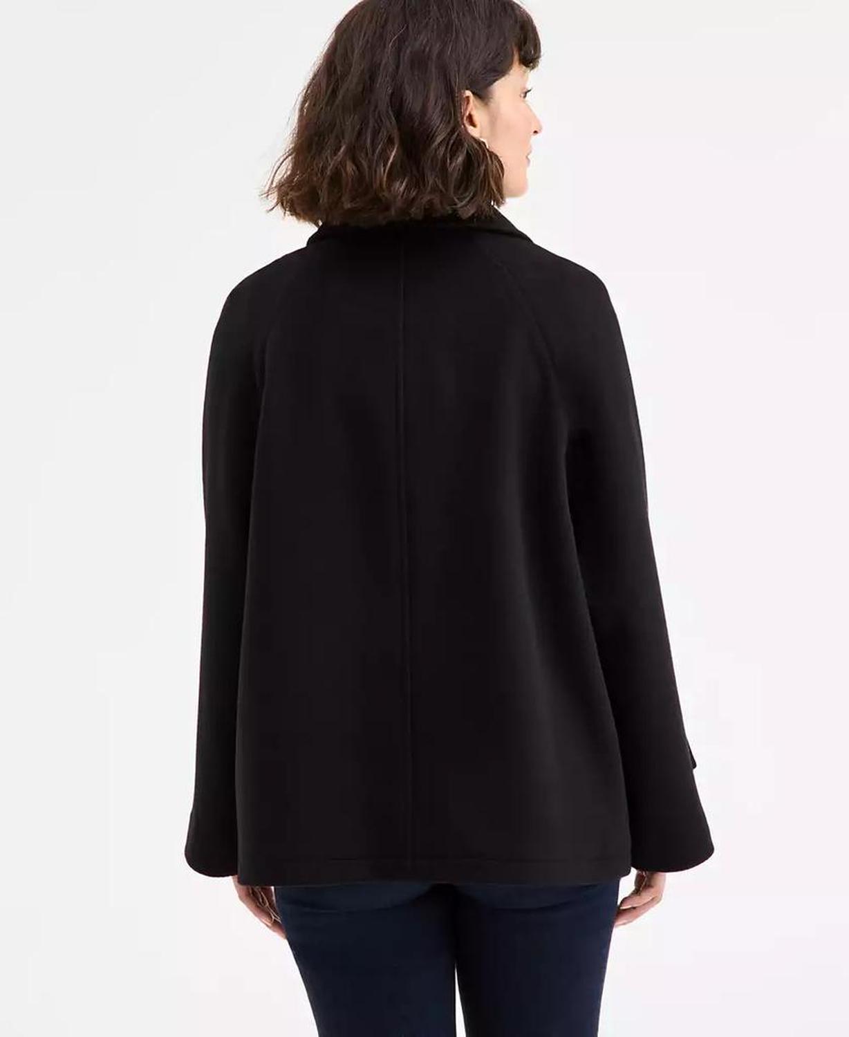 Women's Collared Button-Front Coat, Exclusively at Macy's