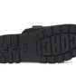 Sculpted C Leather Double Band Sandals