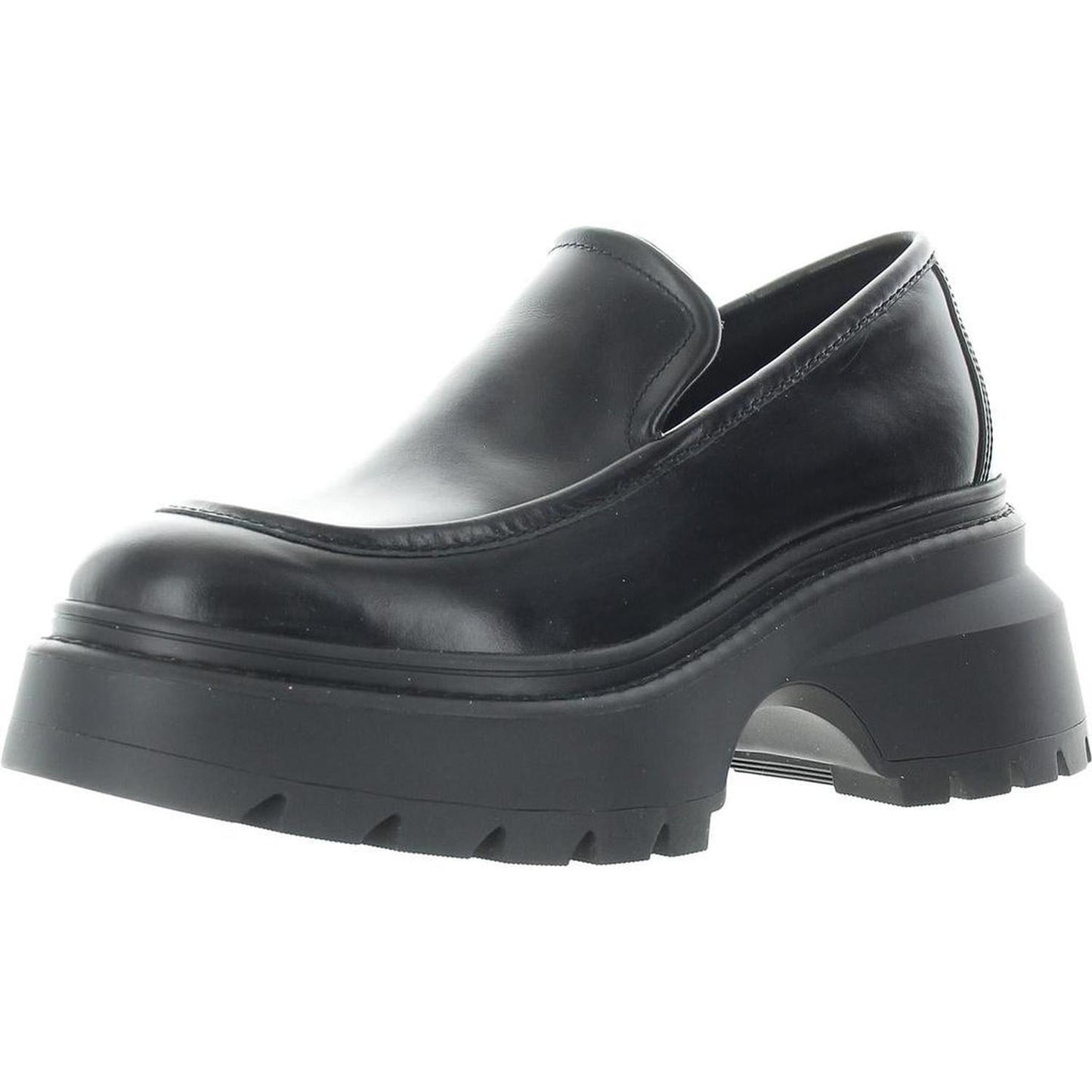 Shiloh Womens Solid Leather Loafers