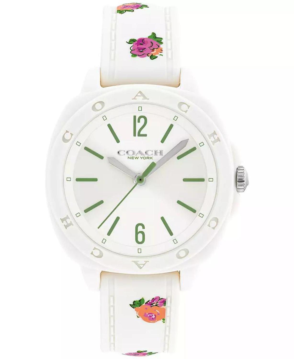Women's Kitt Chalk Silicone Strap Watch, 35.4mm