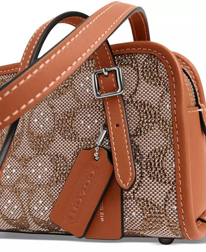 Crystals Swing Zip 20 Shoulder Bag