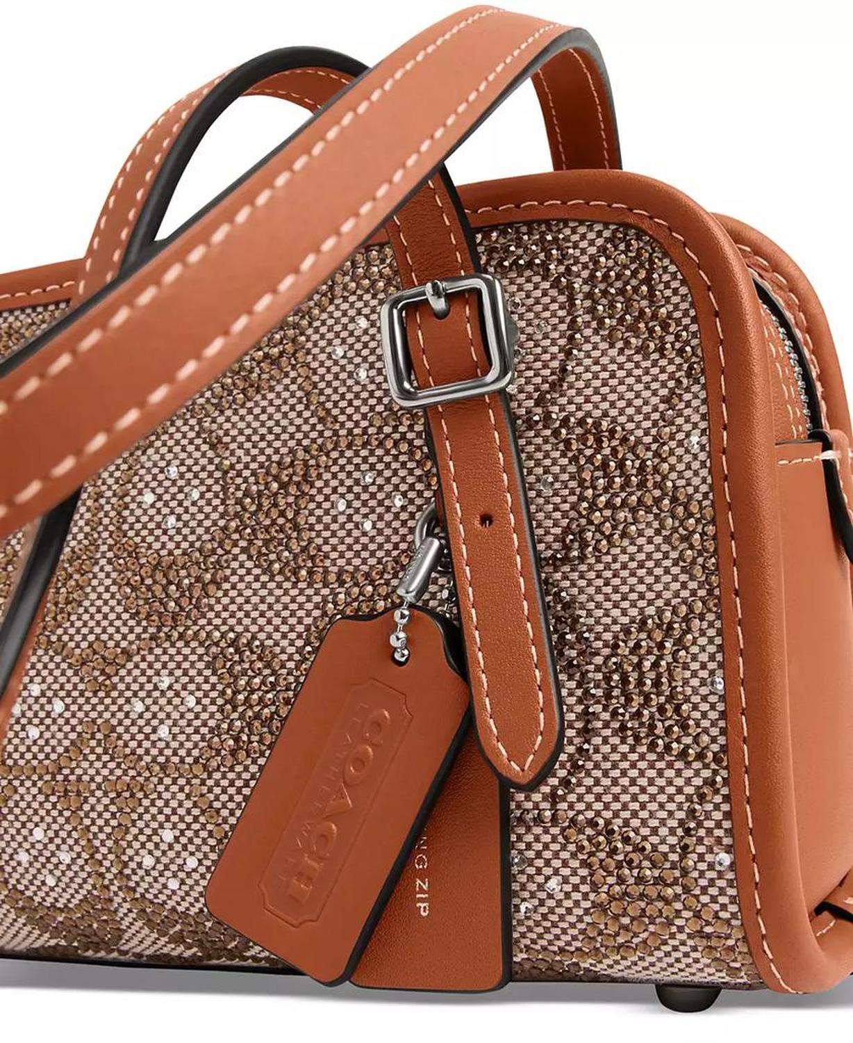 Crystals Swing Zip 20 Shoulder Bag