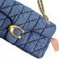 Small Tabby Denim Shoulder Bag 26 with Quilting