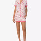 Women's 2-Piece Sleepwear Short-Sleeve Shirt and Pajama Shorts Set