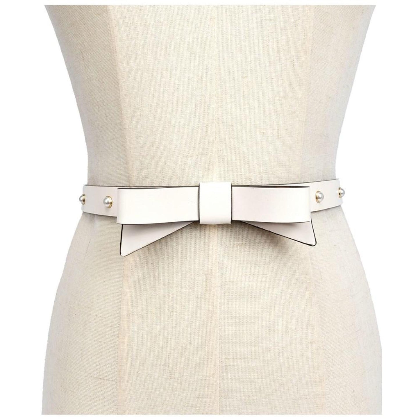 Women's 19mm Bow Belt with Imitation Pearls
