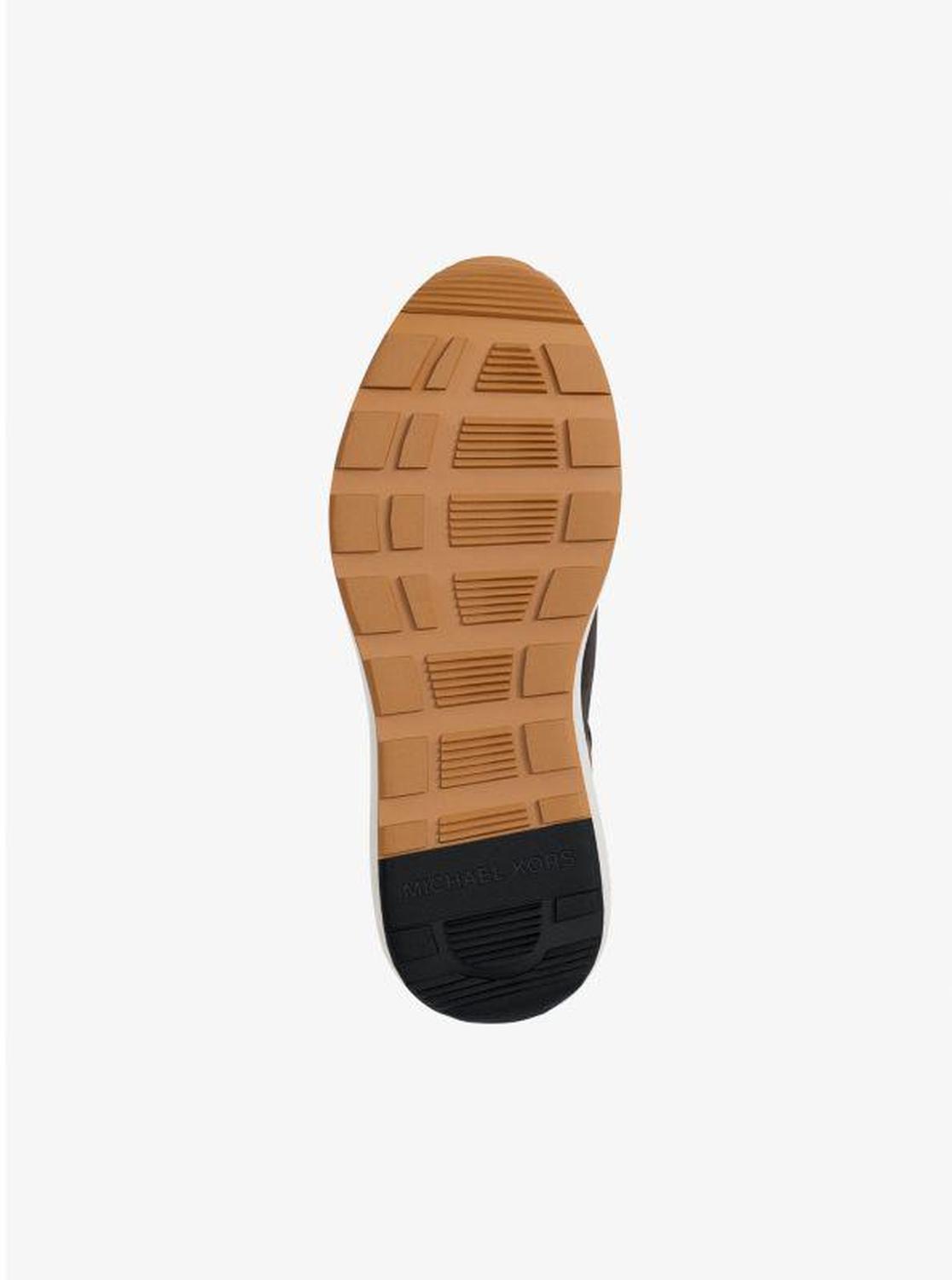 Trevor Leather and Corded Twill Trainer