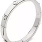 Spade Flower Hinge Bangle Bracelet
