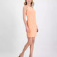 Women's Solid-Color Crewneck Sleeveless Bodycon Dress
