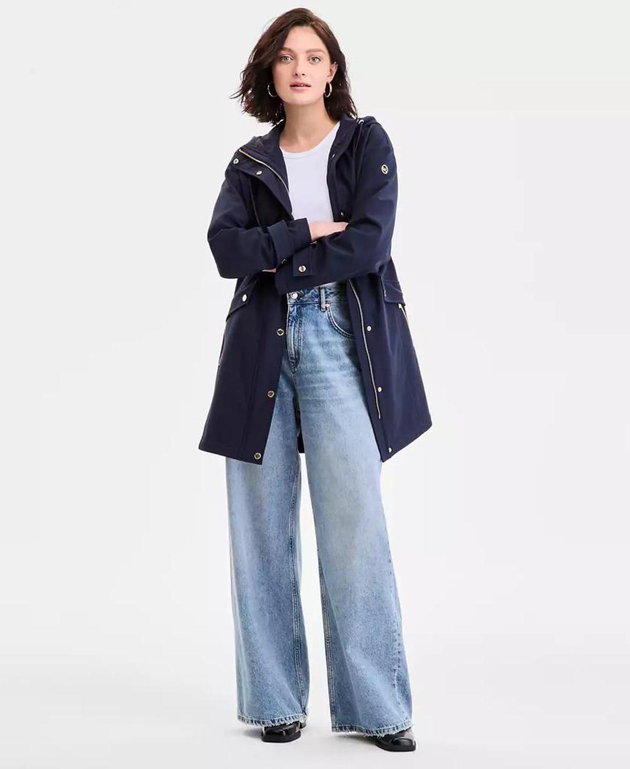 Women's Hooded Anorak Softshell Coat, P/XXS-XX