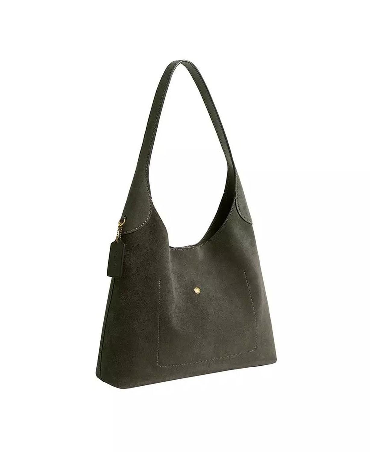 Brooklyn Large Suede Shoulder Bag 34