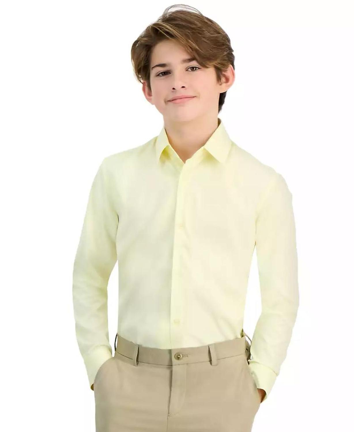 Big Boys Solid Button-Up Shirt