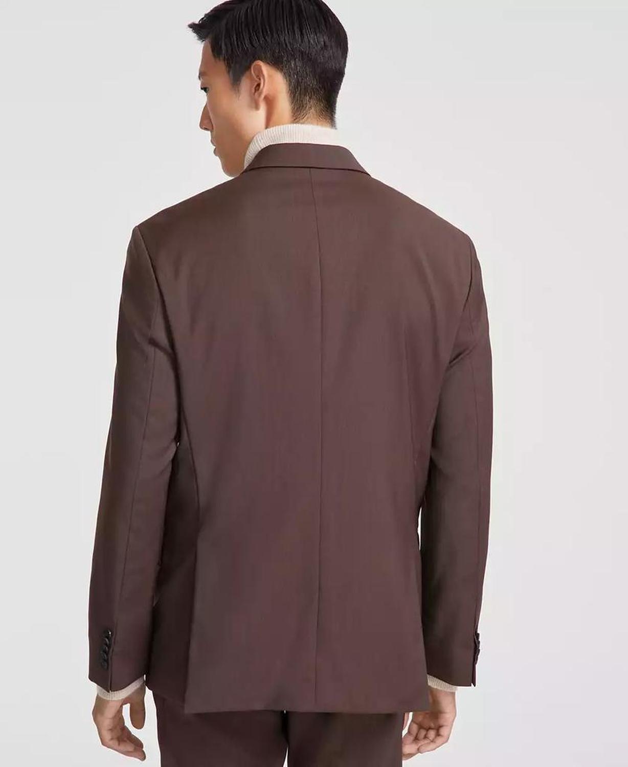 HUGO by Men's Modern-Fit Solid Wool Suit Separate Double-Breasted Jacket