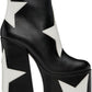 Black 'The Star Patchwork Kiki Platform' Boots