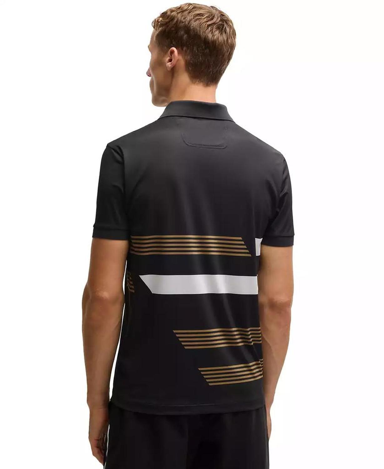 Men's Stripe Print Regular-Fit Paddy Polo
