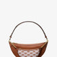 Hollis Medium 2-in-1 Pebbled Leather and Logo Jacquard Shoulder Bag
