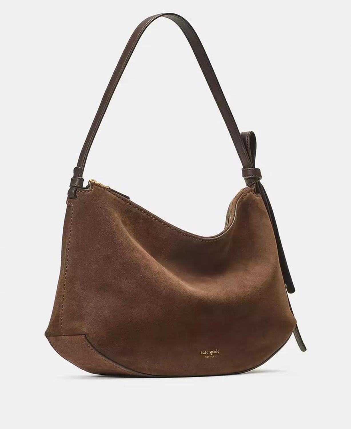Loop Suede Large Shoulder Bag