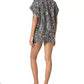 Women's Printed V-Neck Caftan Cover-Up Dress