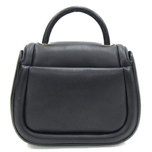 Leather Handbag Shoulder Bag (Pre-Owned)