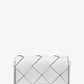 Jet Set Medium Woven Leather Crossbody Bag