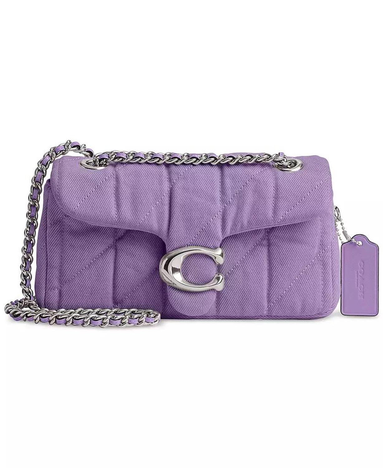 Tabby 20 Quilted Denim Shoulder Bag