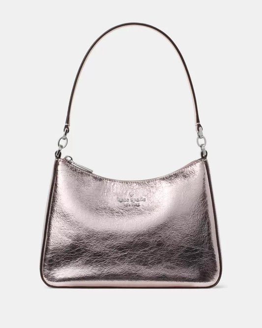 Margot Crinkle Metallic Convertible Shoulder Bag