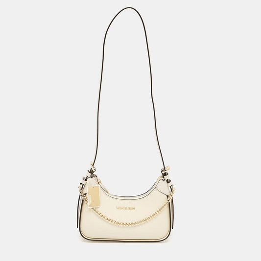 Cream Leather Small Wilma Crossbody Bag